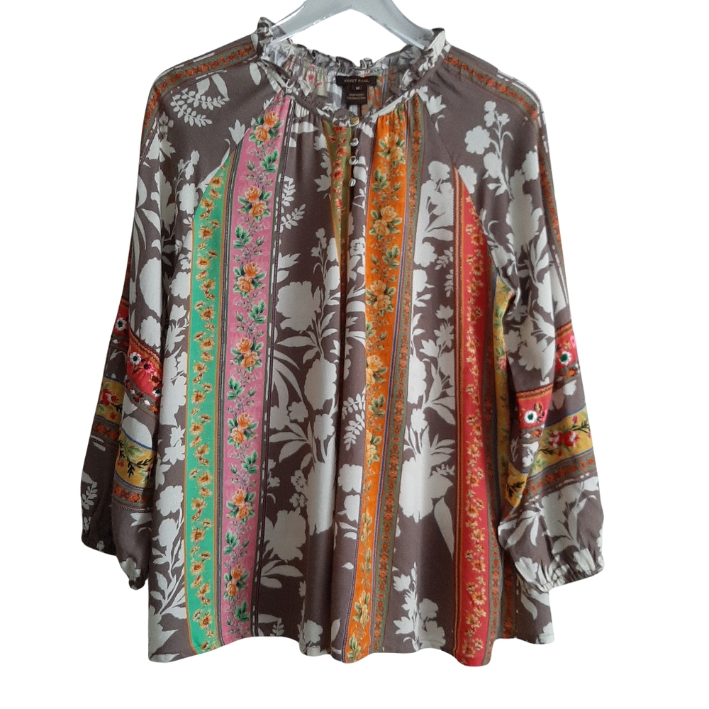 Vineet Bahl Boho Top Size Medium